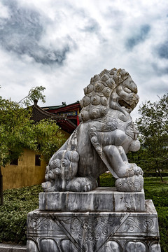 中国古建筑石狮子