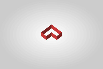 紅色立體logo