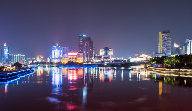 宁波夜景 三江口夜景