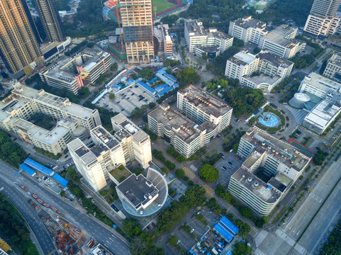 鸟瞰深圳高新技术产业园区