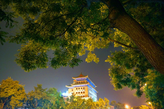 北京正阳门夜景