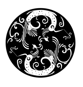 黑白圖案 矢量圖
