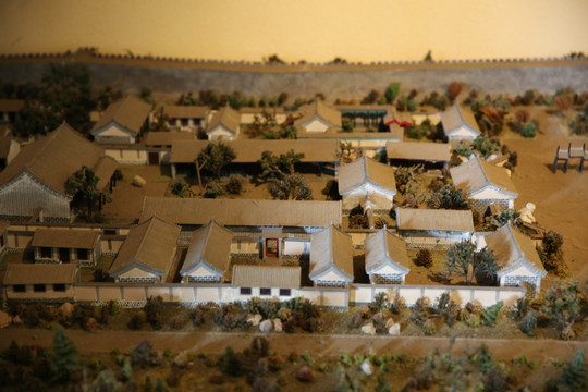 蓬莱古城模型