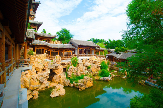 中国隋唐风格古典园林
