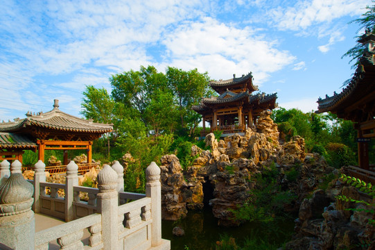 中国隋唐风格古典园林