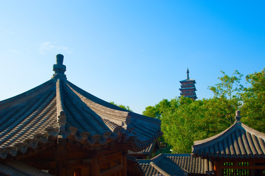 中国隋唐风格古典园林建筑