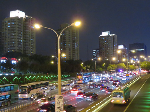 北京西二环夜景