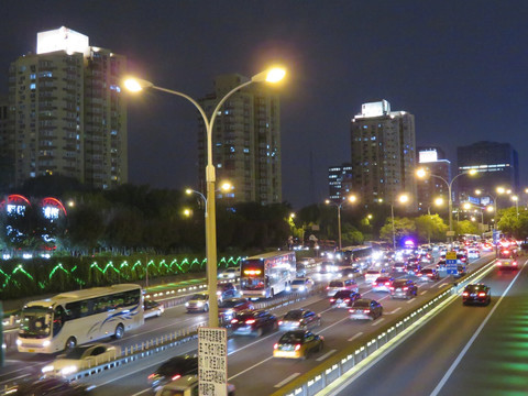 北京西二环夜景