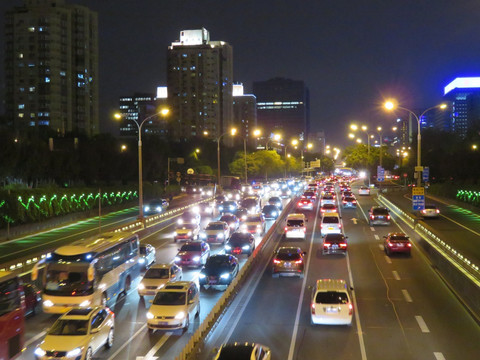 北京西二环夜景