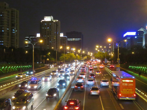 北京西二环夜景