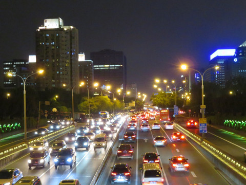 北京二环夜景