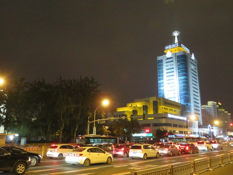 北京复兴门夜景