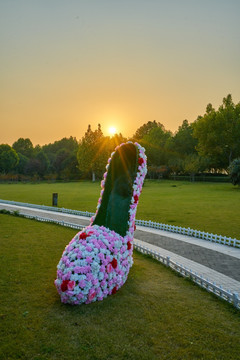 高像素 花鞋雕塑