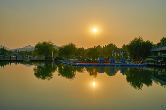 4000万像素 夕阳 湖景