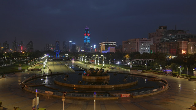 泉城广场夜景