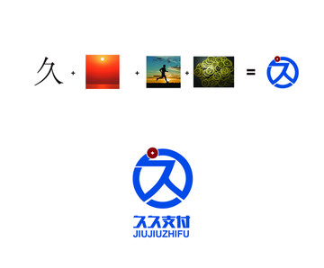 久久支付LOGO设计