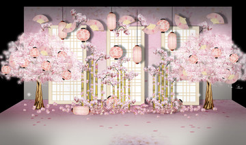 日系樱花主题婚礼
