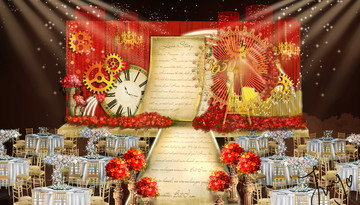 紅金婚禮復古摩天輪婚禮