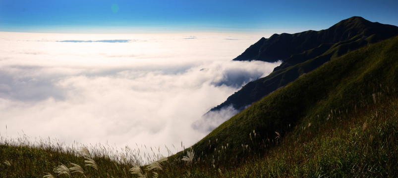 江西武功山 武功山云海风光