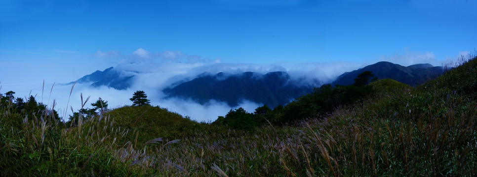 武功山云海 全景宽幅