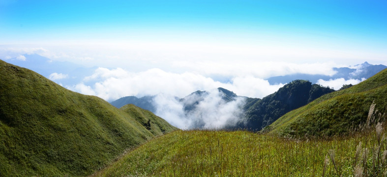 江西武功山 武功山云海风光