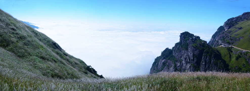 江西武功山 武功山云海风光