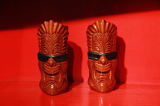 旅游纪念品 非洲面具瓷筒