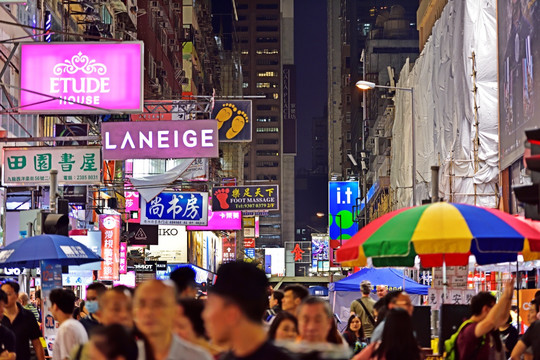 香港 香港街景 香港夜景