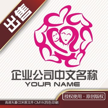 孕婴爱妈月嫂logo标志