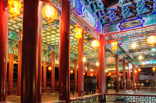 圓明新園夜景