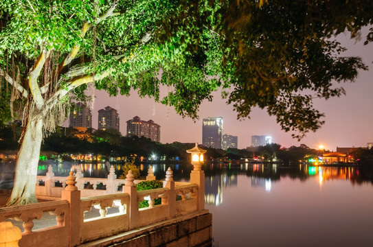 圓明新園夜景