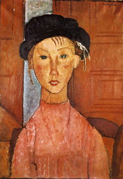 人像油畫 莫蒂里安尼