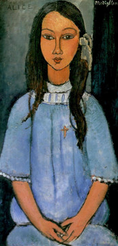 人像油畫 莫蒂里安尼