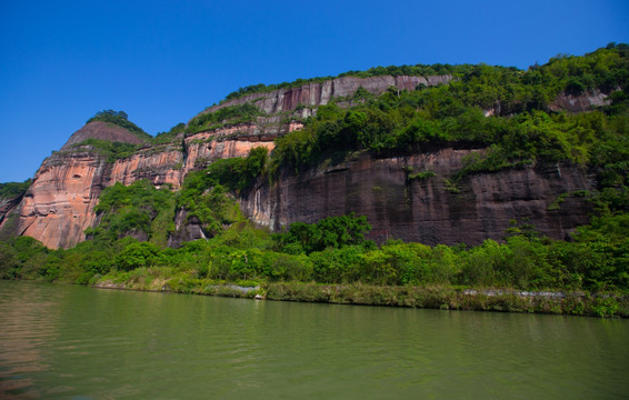 丹霞山 锦江 岩壁