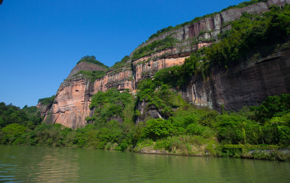 丹霞山 锦江 岩壁