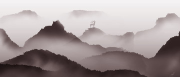 水墨山水畫
