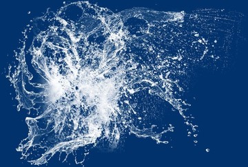 水 水花 浪花 透明水
