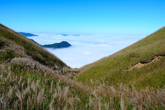 江西萍乡武功山旅游 武功山实拍