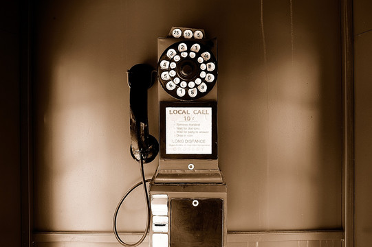 老式电话亭