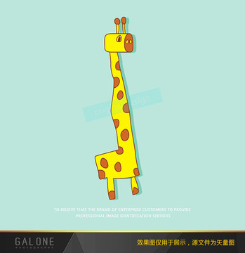 長頸鹿 卡通長頸鹿 鹿