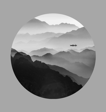意境畫 水墨山水