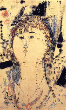 人像油畫 莫蒂里安尼