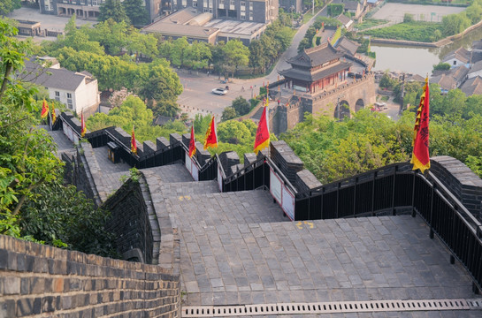 中国苏州古城墙风光