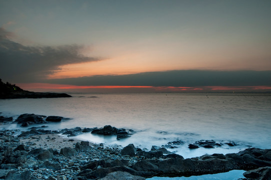 南海日落 夕阳 晚霞 海边落日