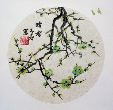 國畫梅花