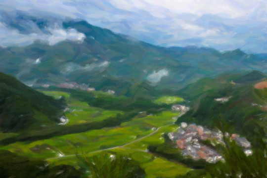 鄉(xiāng)村油畫