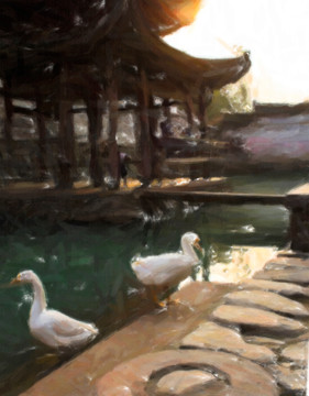 鄉(xiāng)村油畫