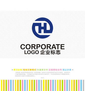 HL字母logo设计