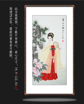 貴妃戲鸚鵡
