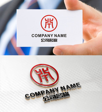 脸谱标志 鼎 鼎字LOGO设计